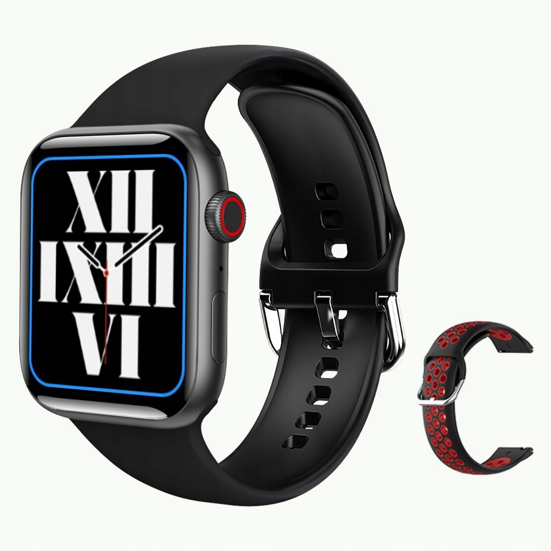 Unisex hodinky - Smartwatch Watch-7 Red Blue Red 44 mm
