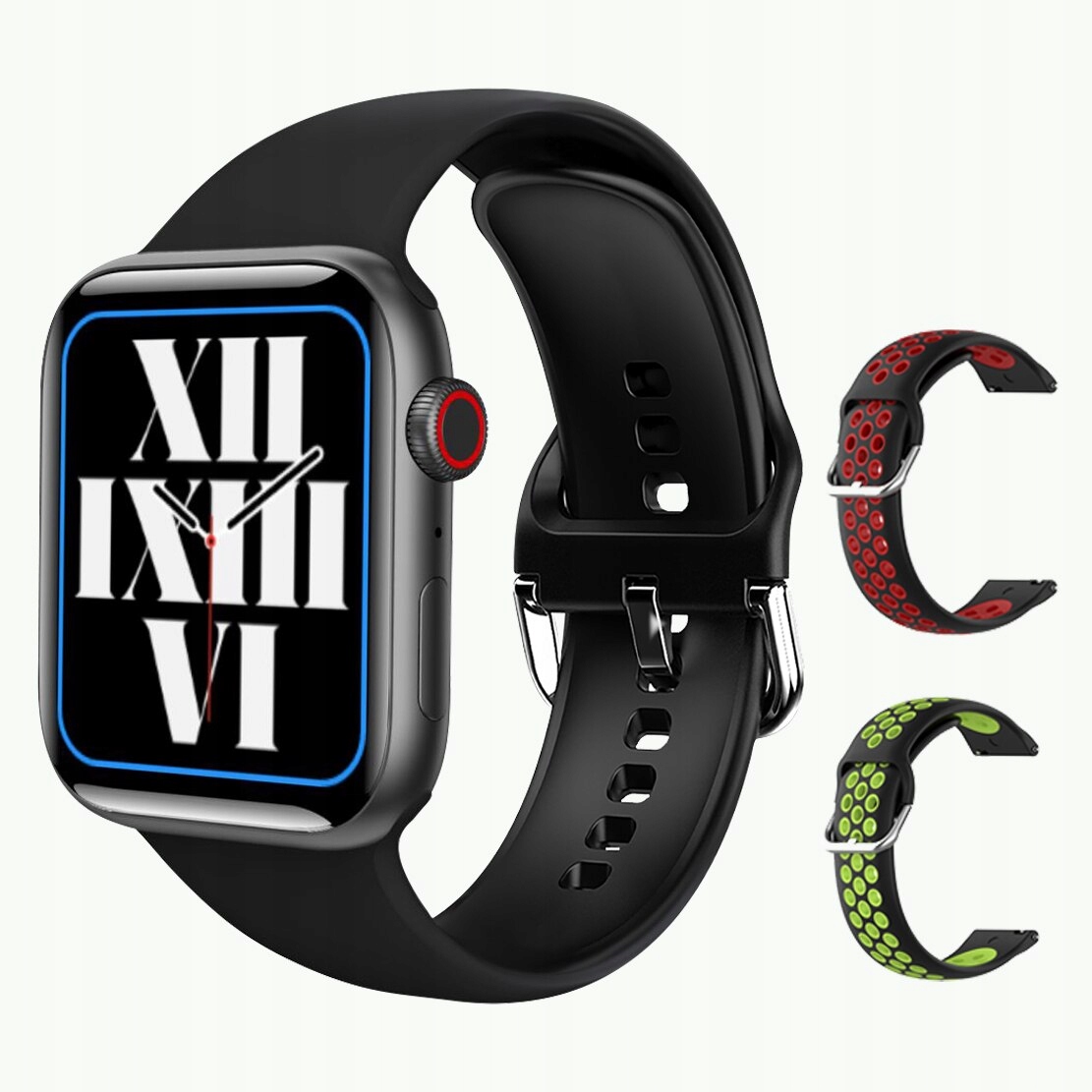 Unisex hodinky -  Smartwatch Watch-8 čierna šedá šedá 44 mm