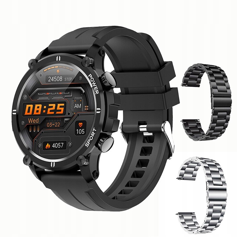 Unisex hodinky - Smartwatch Watch-9czarny 2stl 22 mm