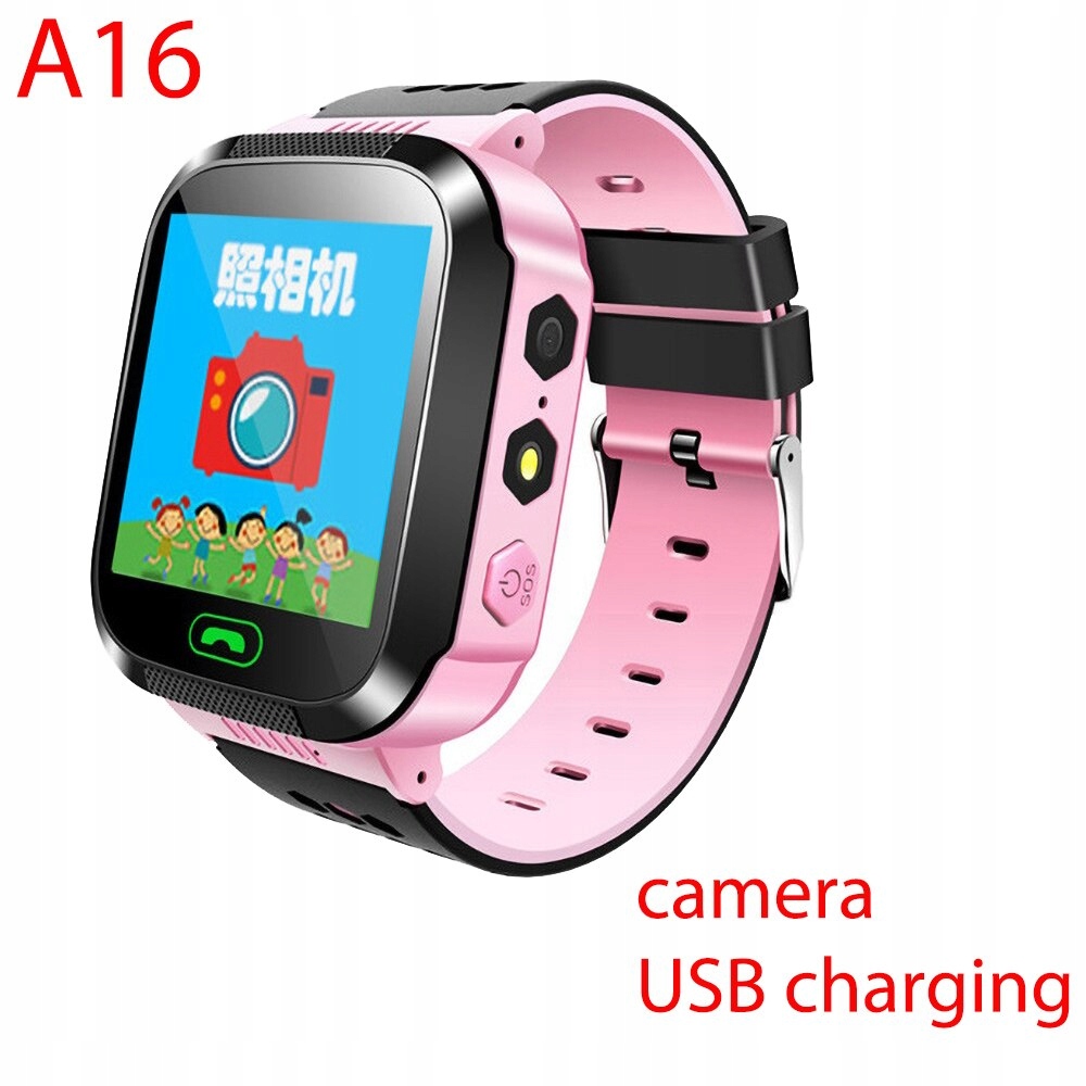 Unisex hodinky - Smartwatch Watch-A16 BK Pink Spanish