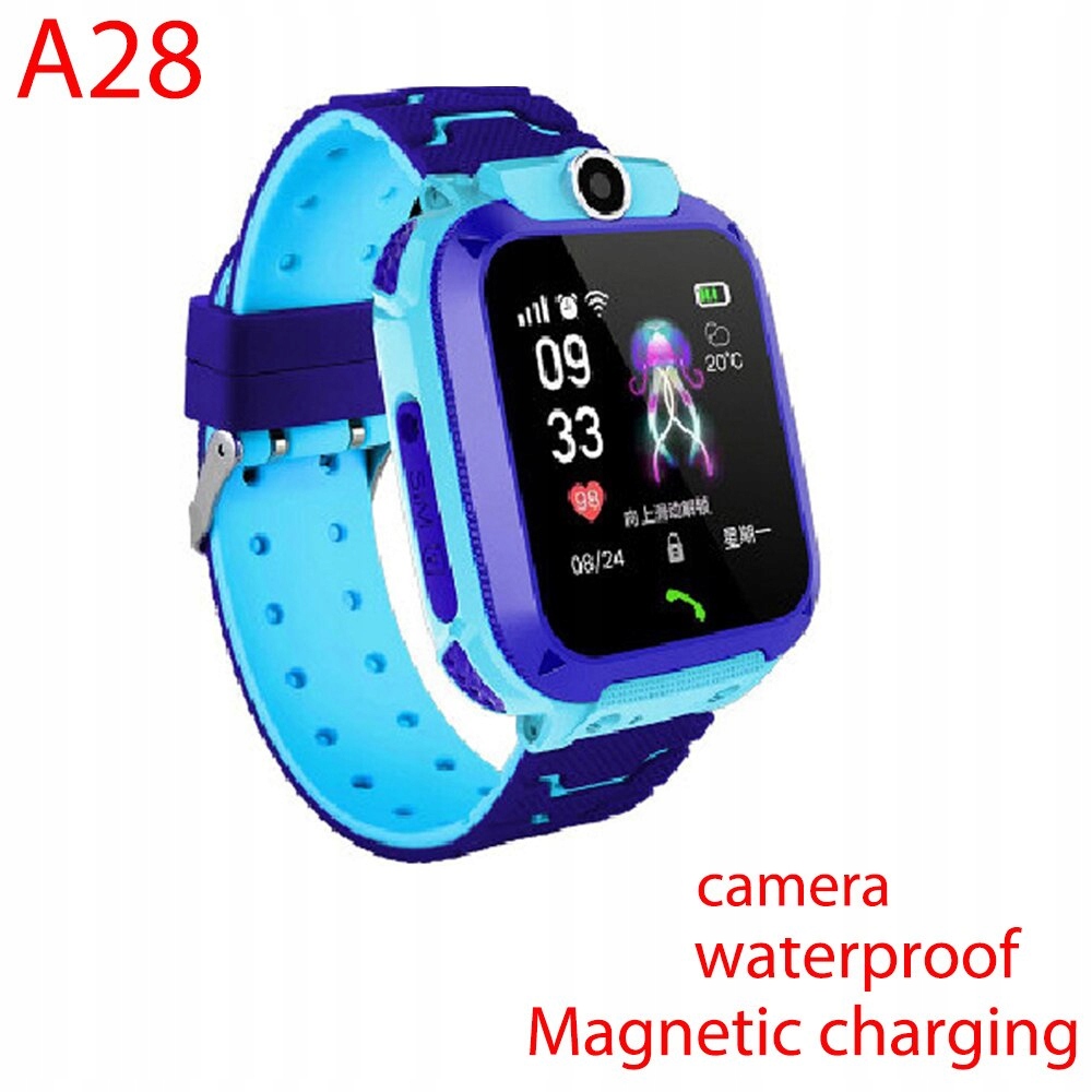 Unisex hodinky - Smartwatch Watch-A28 Blue Portugaless