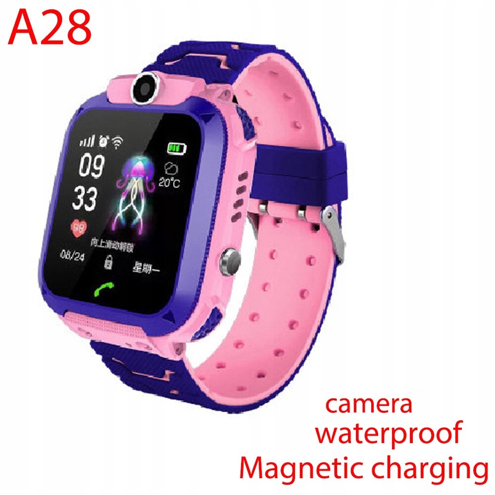 Unisex hodinky - Smartwatch Watch-A28 Pink English