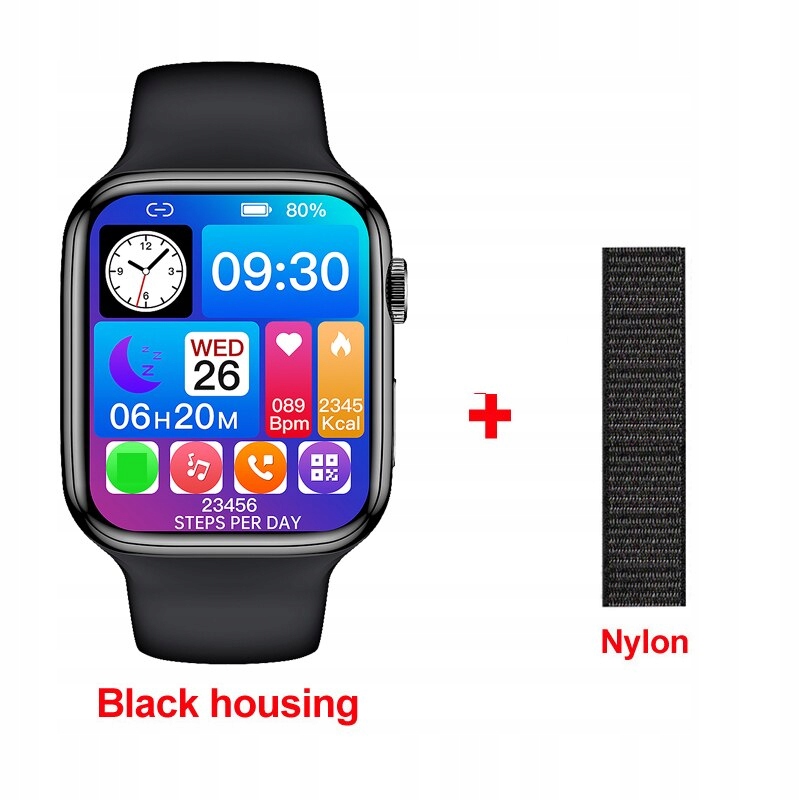 Unisex hodinky - Smartwatch Watch-Black-Black-Anlon S7 Max