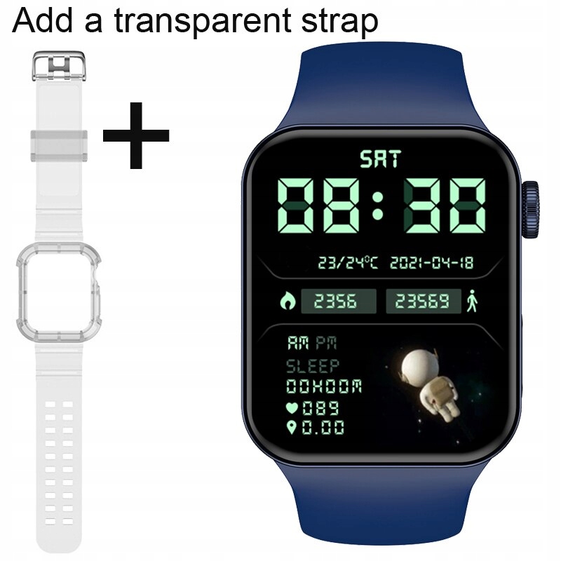 Unisex hodinky - Smartwatch hodinky-Pridať transparentný