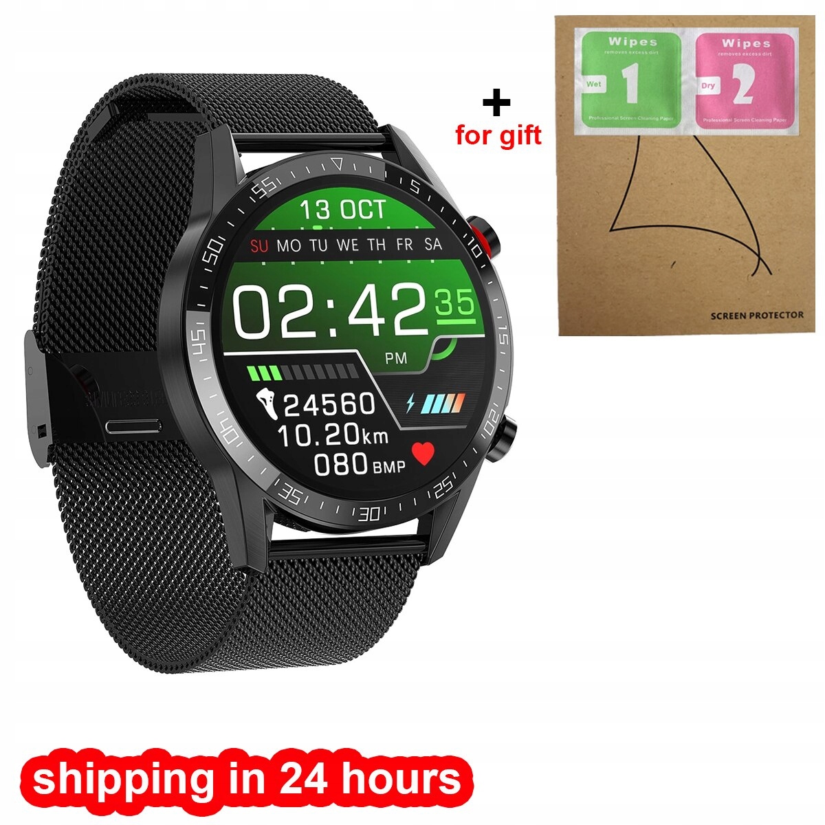 Unisex hodinky -  Smartwatch Watch-BK-STAL