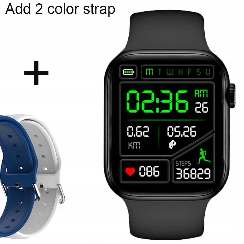 Unisex hodinky - Smartwatch Watch-bk Pridajte modrú bielu farbu