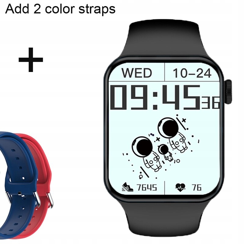 Unisex hodinky - Smartwatch Watch-bk Pridajte modrú červenú farbu