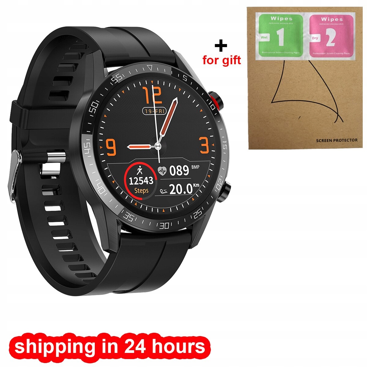 Unisex hodinky -  Smartwatch Watch-BK-KAUCZUK