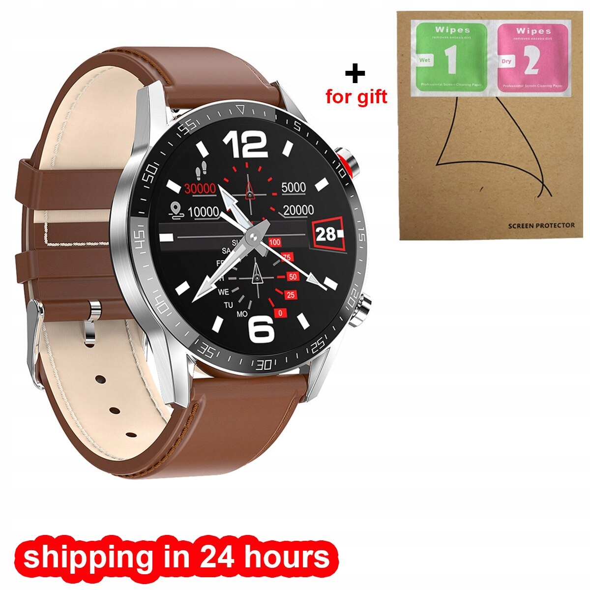 Unisex hodinky - Smartwatch Watch-Bn-SKóra