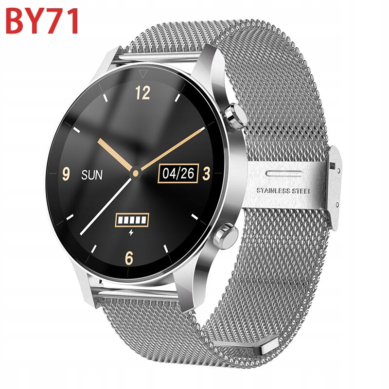 Unisex hodinky - Smartwatch Watch-BY71 Silver Steel Standard