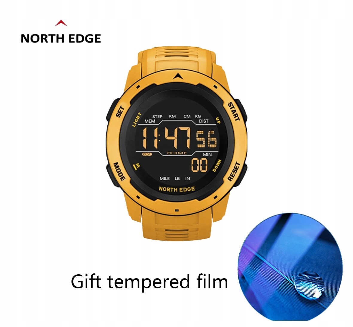 Unisex hodinky -  Smartwatch Watch-Bez Box z žltej škatule