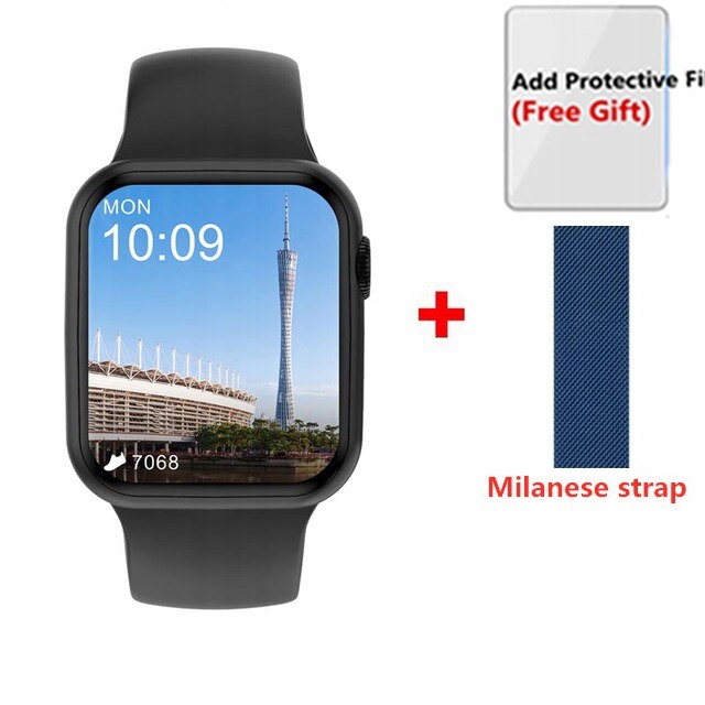 Unisex hodinky - Smartwatch Watch-Beige 44 mm