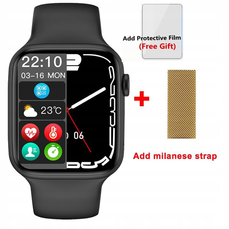 Unisex hodinky - Smartwatch Watch-Beige W27 Pro