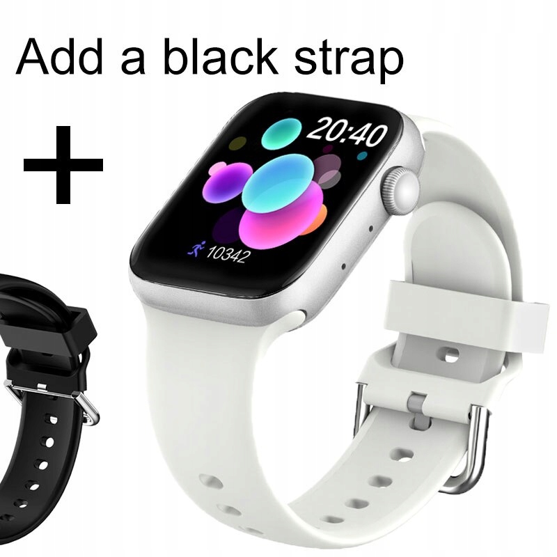 Unisex hodinky - Smartwatch Watch-White Pridať čiernu farbu