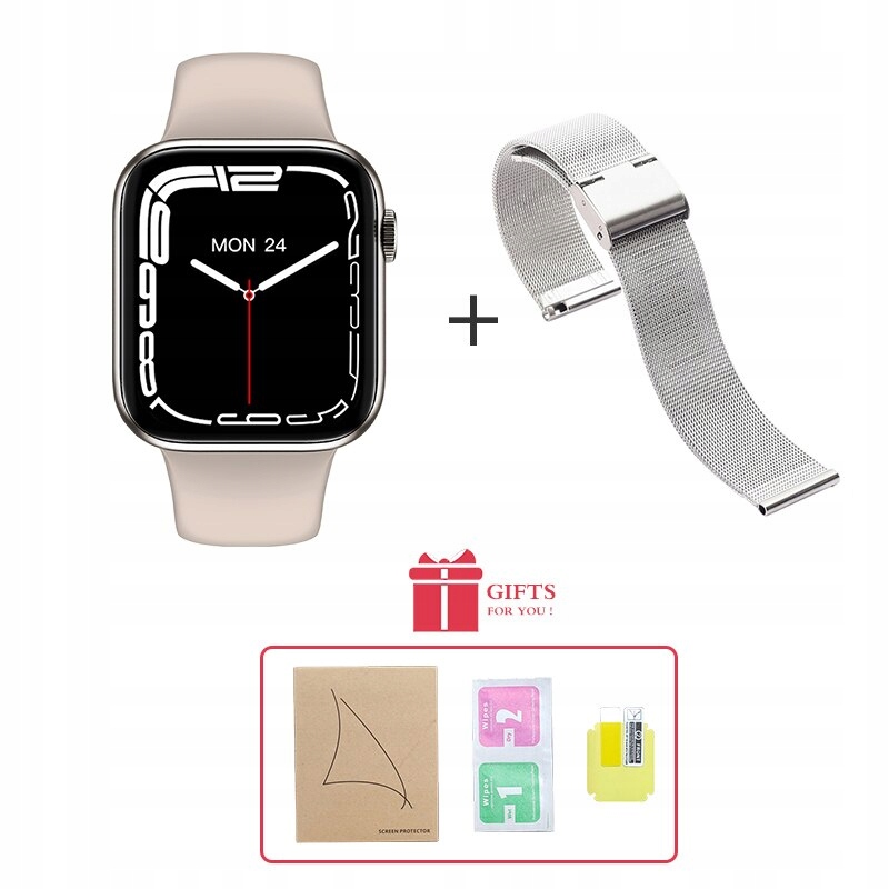 Unisex hodinky - Smartwatch Watch-White s pásom B