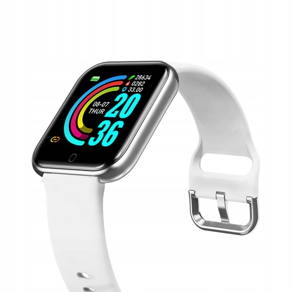 Unisex hodinky - Smartwatch Watch-White (silikagél)