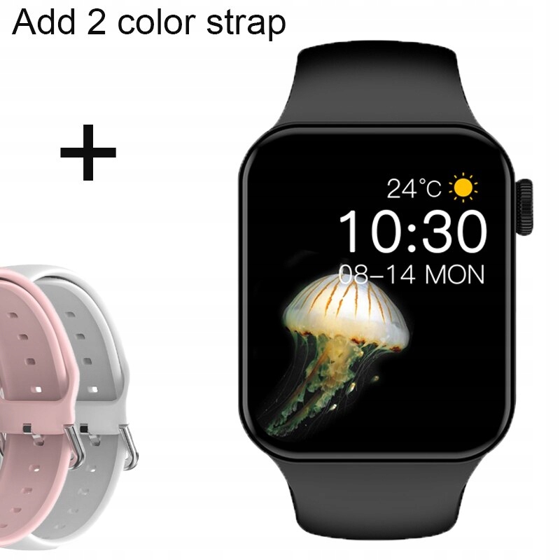Unisex hodinky - Smartwatch Watch-bk-add-ružobiele biele