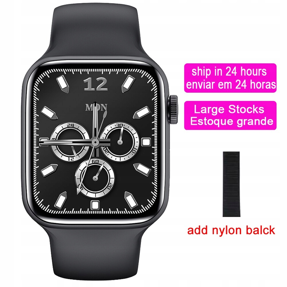 Unisex hodinky - Smartwatch Watch-Blackadnylon 12