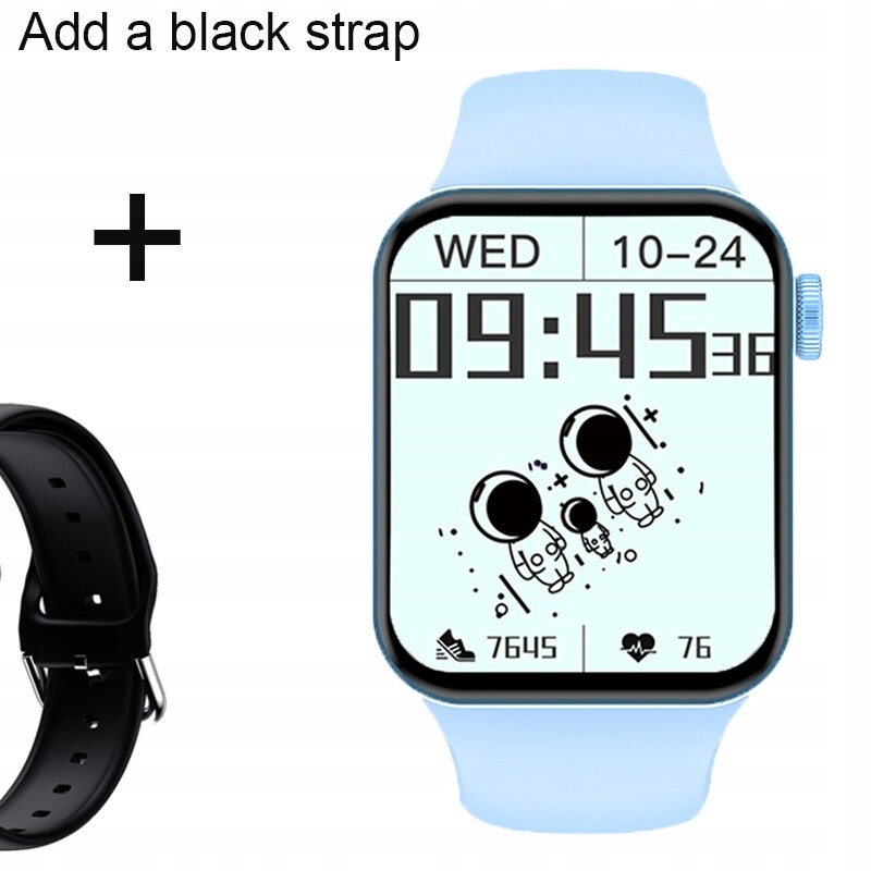 Unisex hodinky - Smartwatch Watch-Blue Sky Pridať čiernu farbu