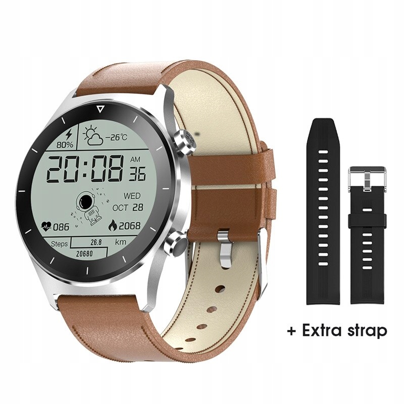 Unisex hodinky - Smartwatch Watch-Brown Roather Ad Bd