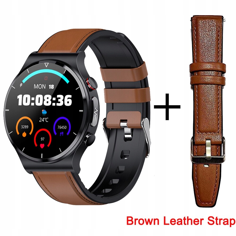 Unisex hodinky - Smartwatch Watch -Brown L - Bronz L