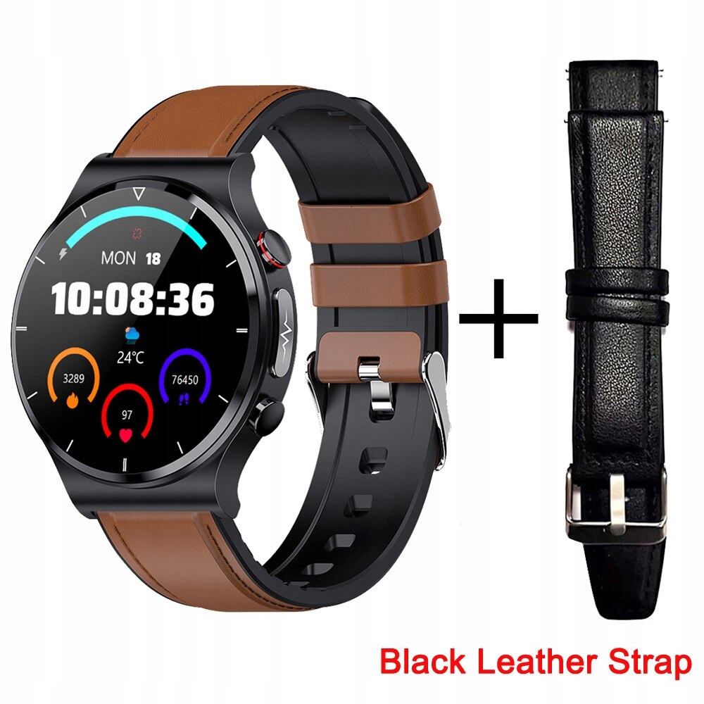 Unisex hodinky -  Smartwatch Watch -Brown L - Čierna L