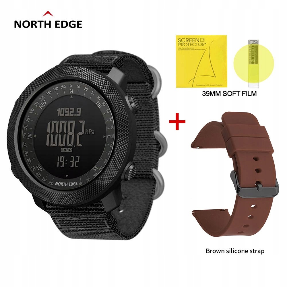Unisex hodinky - Smartwatch Watch-Brown Silikone