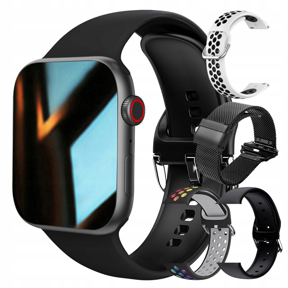 Unisex hodinky -  Smartwatch Watch-Black Set 7 44 mm