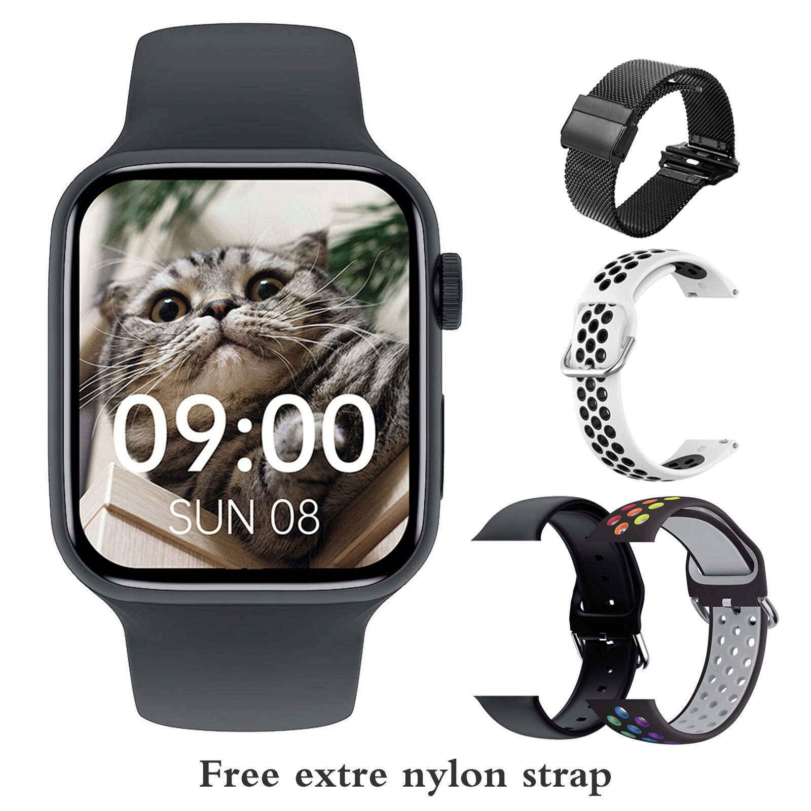 Unisex hodinky -  Smartwatch Watch-Black Set 7 44 mm GW67 Plus