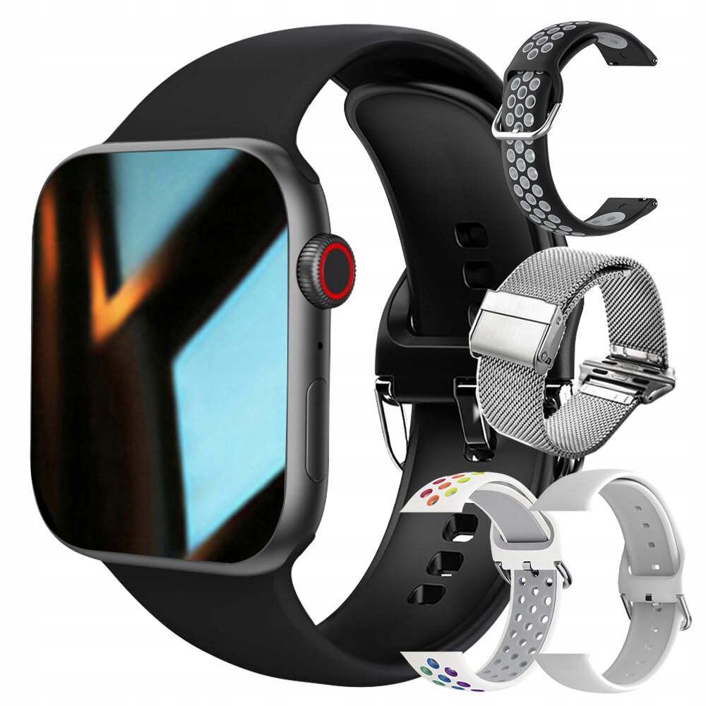Unisex hodinky -  Smartwatch Watch-Black Set 8 44 mm