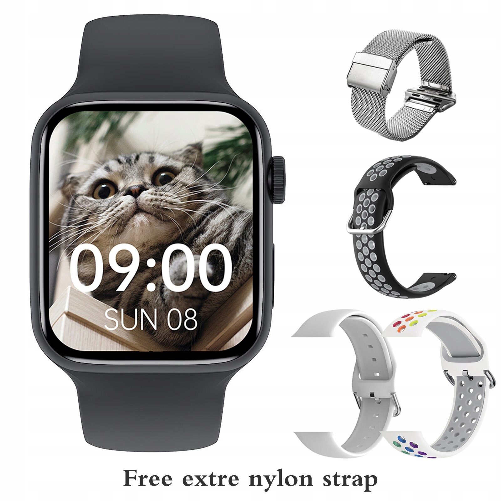 Unisex hodinky -  Smartwatch Watch-Black Set 8 44 mm GW67 Plus
