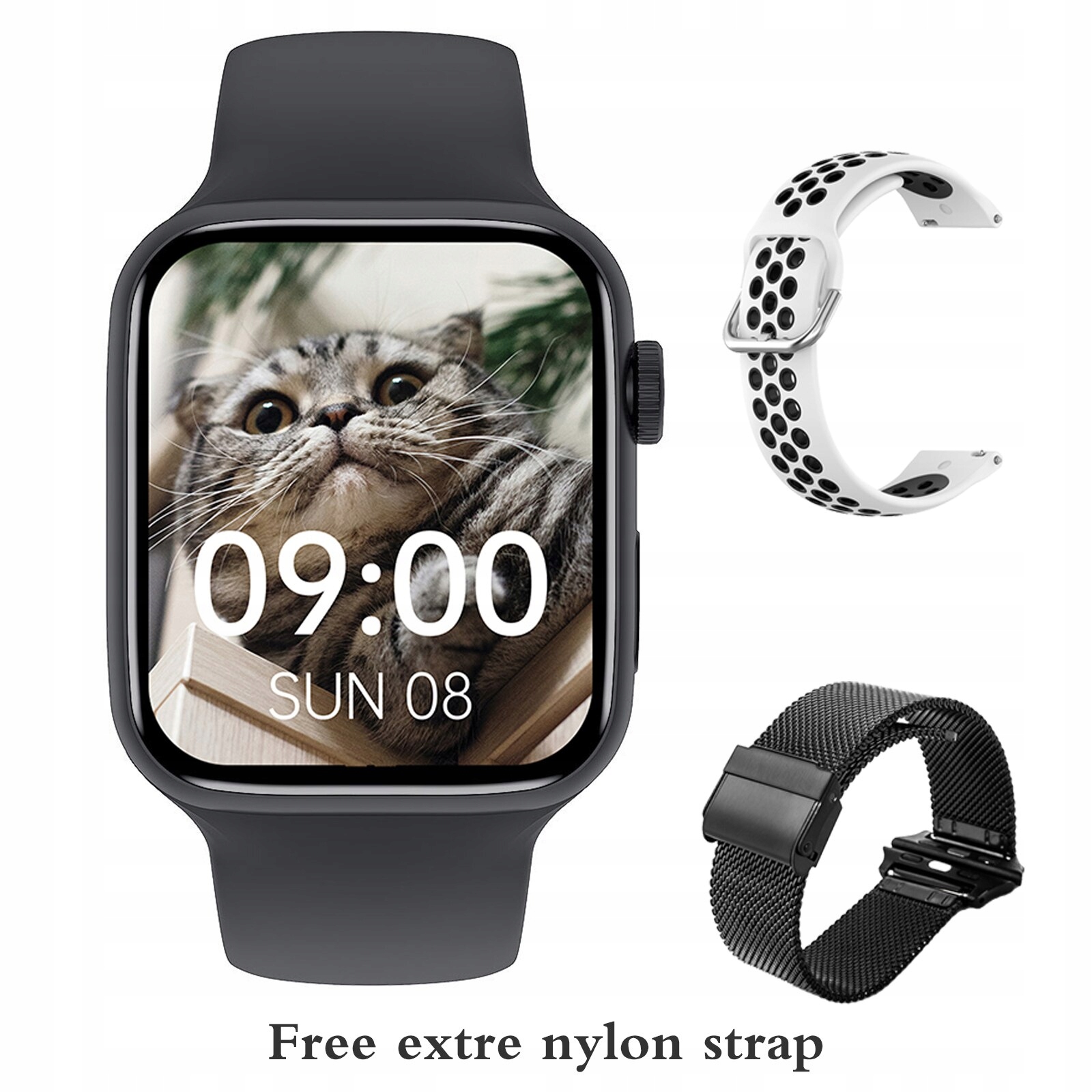 Unisex hodinky -  Smartwatch Watch-Black Set 4 44 mm GW67 Plus