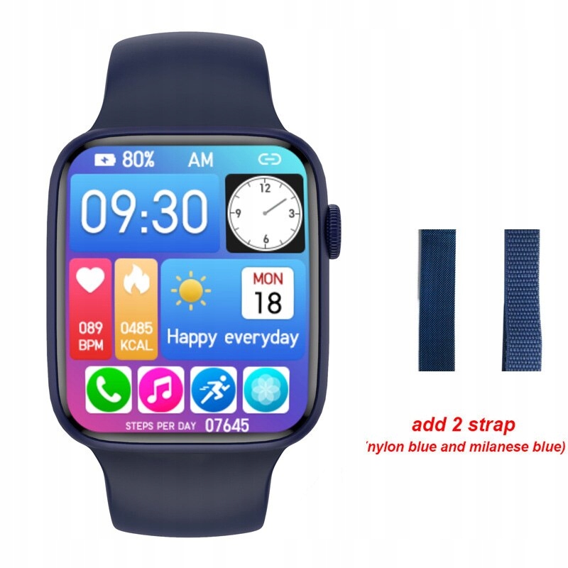 Unisex hodinky - Smartwatch Watch-Core Farba látky Khaki 45 mm