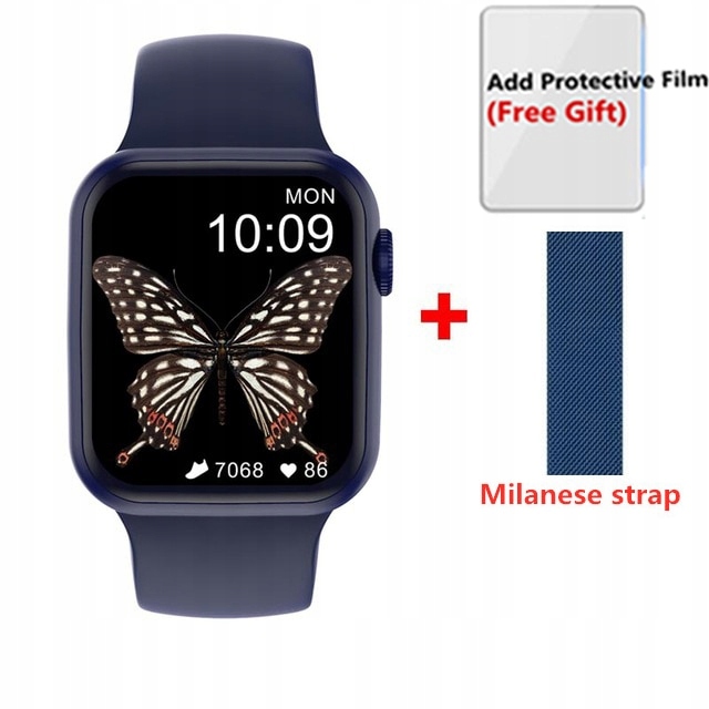 Unisex hodinky - Smartwatch Watch-kože žltá 44 mm