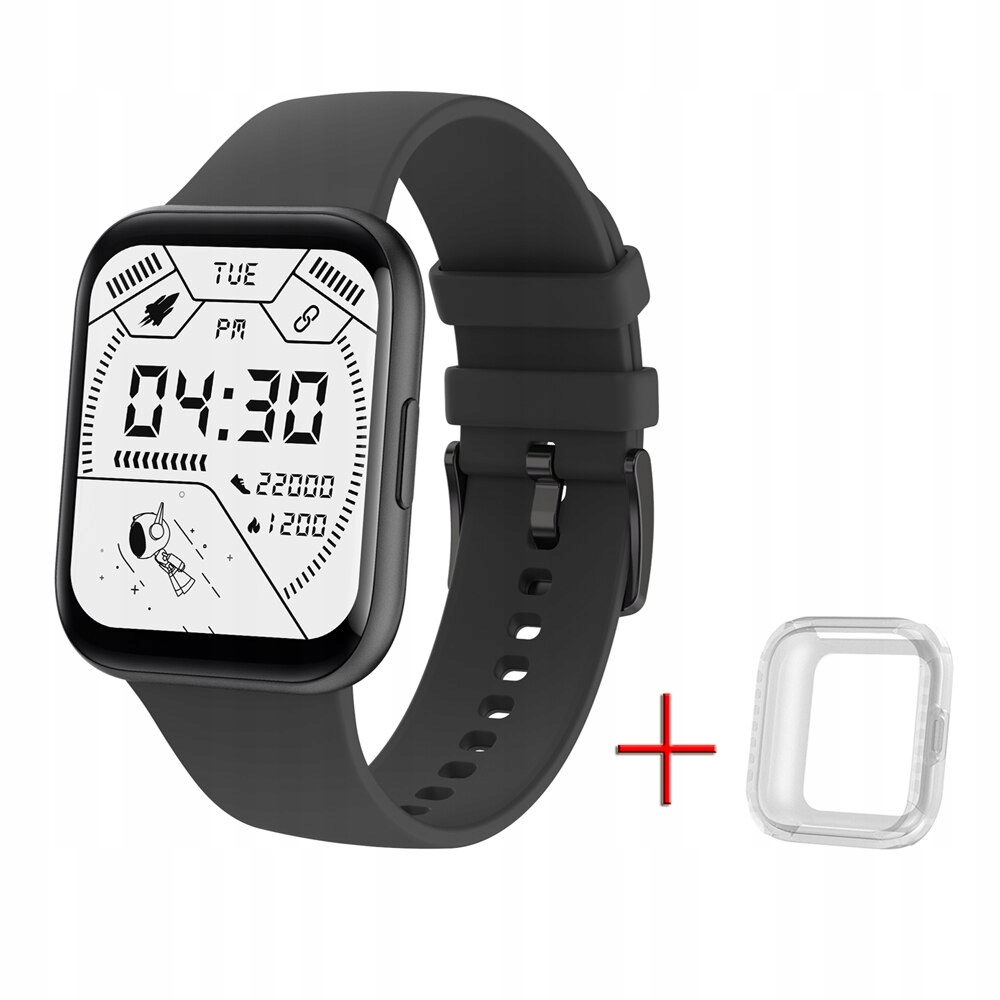 Unisex hodinky - Smartwatch Watch-čierna obálka hodiniek