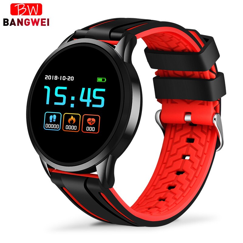 Unisex hodinky - Smartwatch Watch-čierna červená škrupina