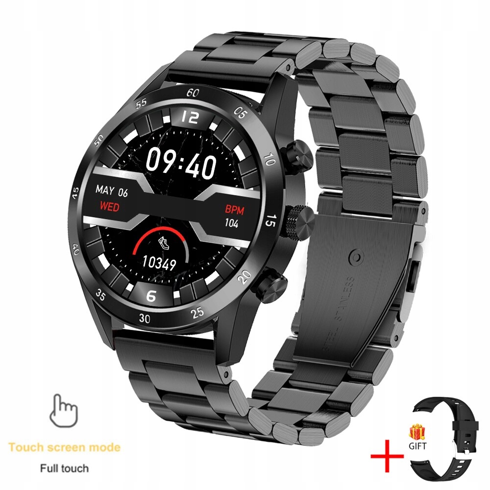 Unisex hodinky - Smartwatch Watch-čierna oceľ 3