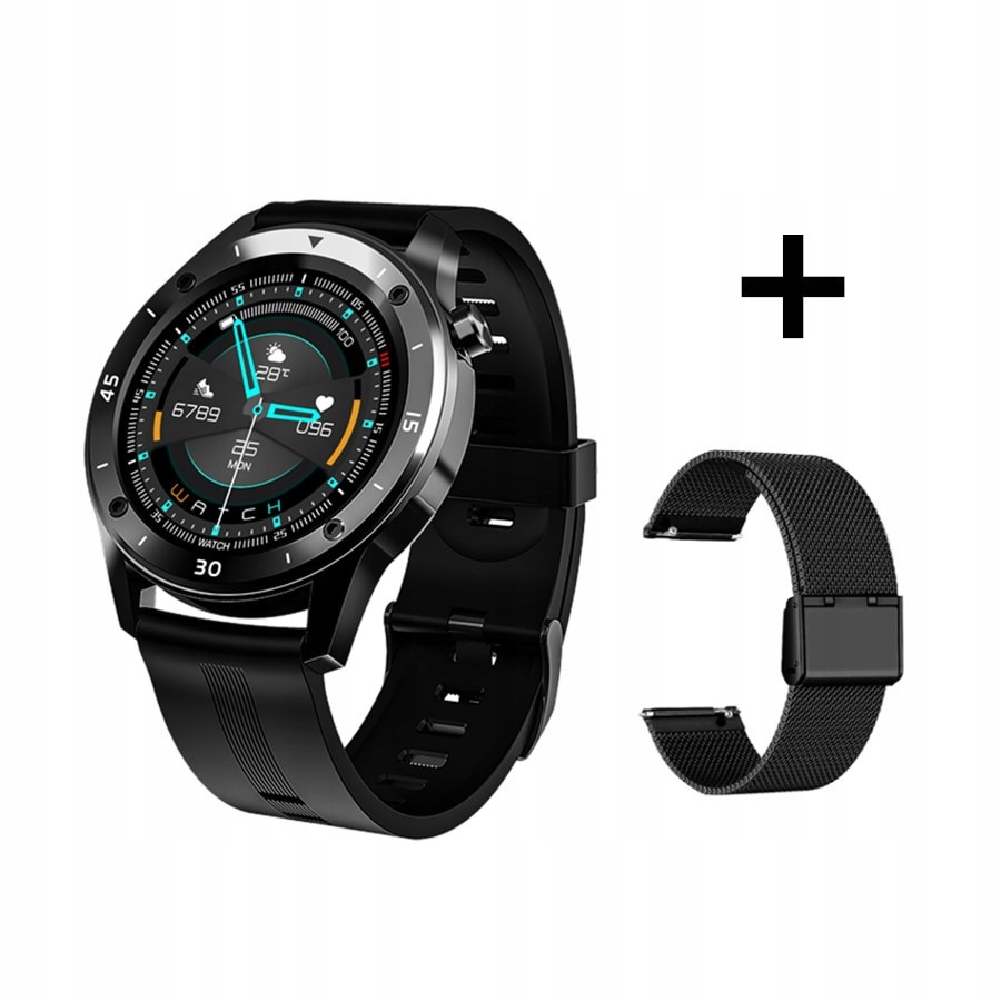 Unisex hodinky - Smartwatch Watch-čierna oceľ