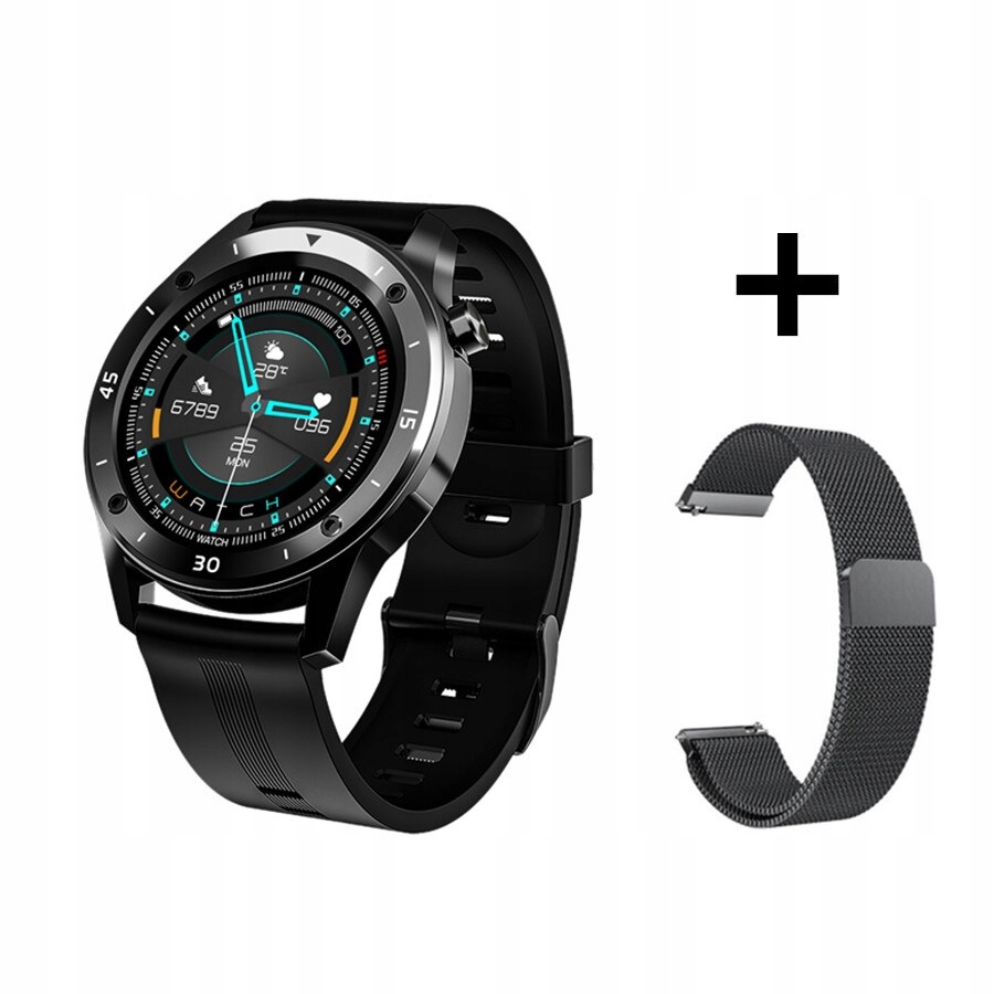 Unisex hodinky - Smartwatch Watch-Black M Stal