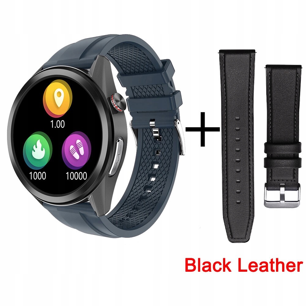 Unisex hodinky - Smartwatch Watch-Black Blue-Black L