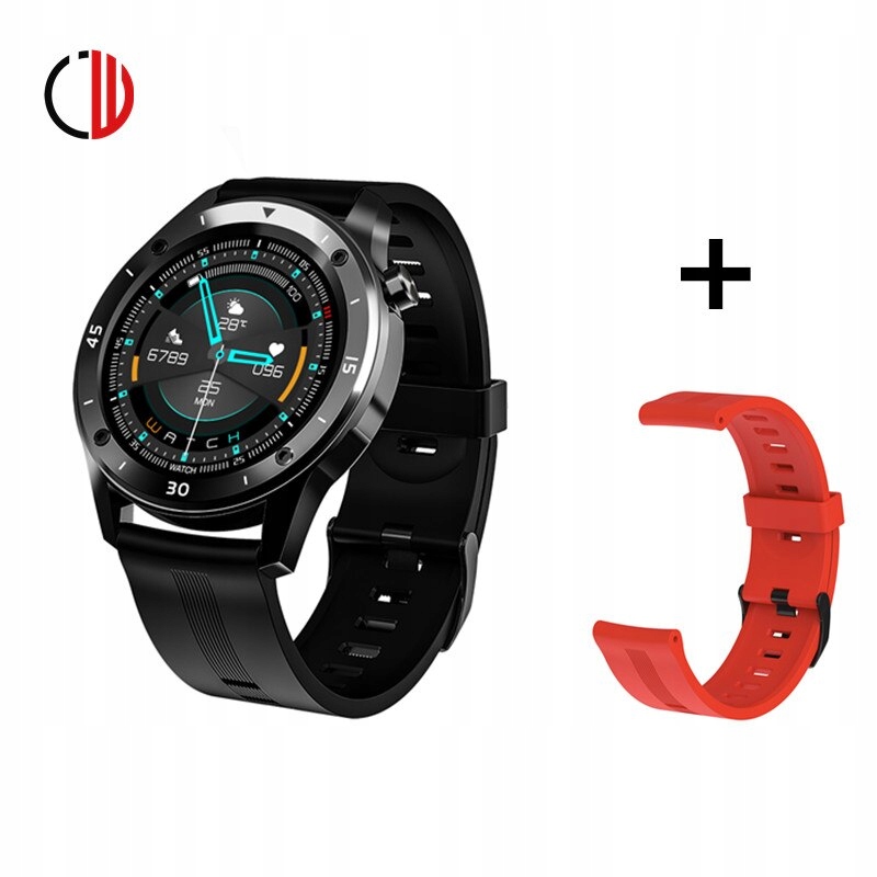 Unisex hodinky - Smartwatch Watch-čierna červená