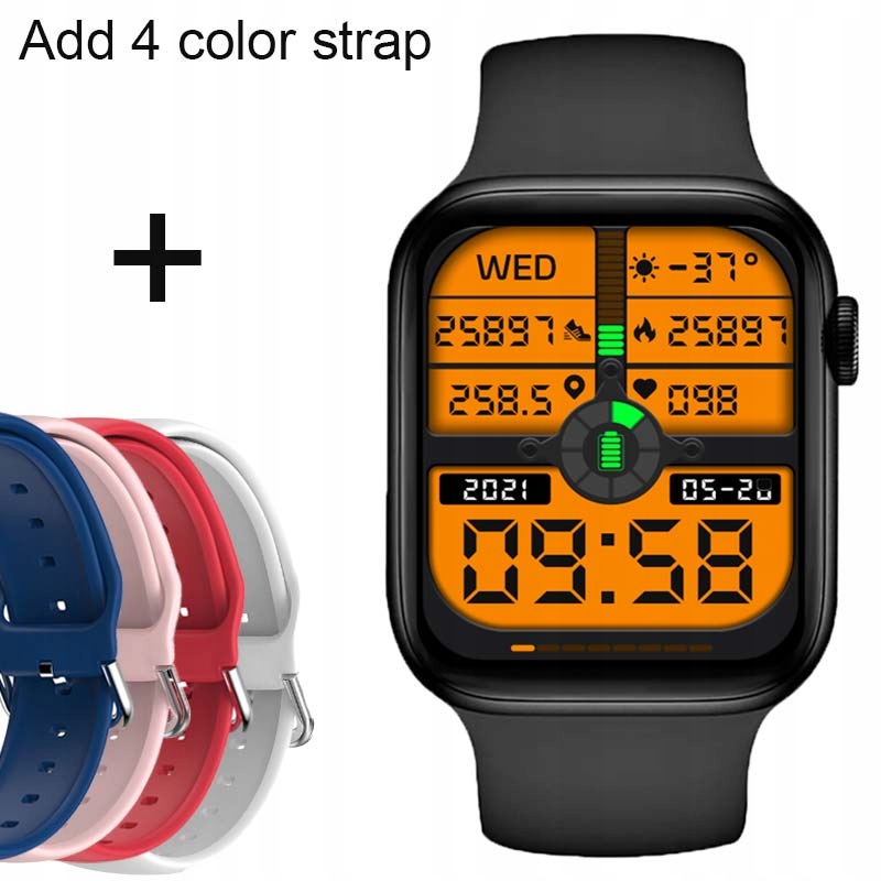 Unisex hodinky - Smartwatch Watch-Black-ADD-4-Color