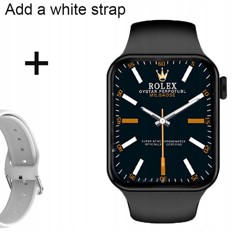 Unisex hodinky - Smartwatch Watch-čierno pridať bielu