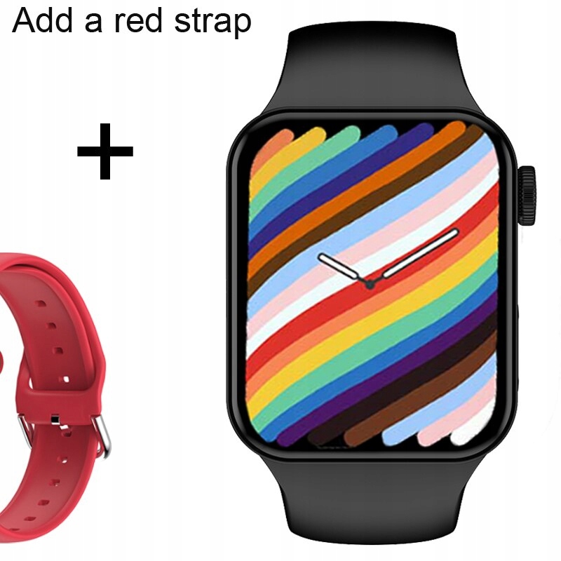Unisex hodinky - Smartwatch Watch-Black Pridať červenú farbu