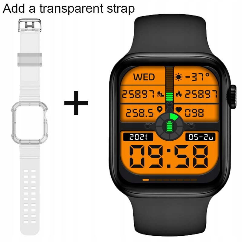 Unisex hodinky - Smartwatch Watch-Black-add TM Belt