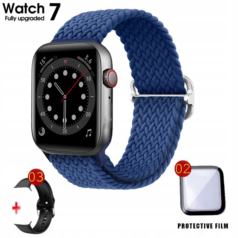Unisex hodinky - Smartwatch Watch-Black Blue Nylon