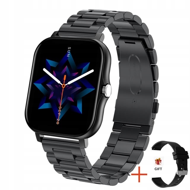Unisex hodinky - Smartwatch Watch-čierny oceľový pás