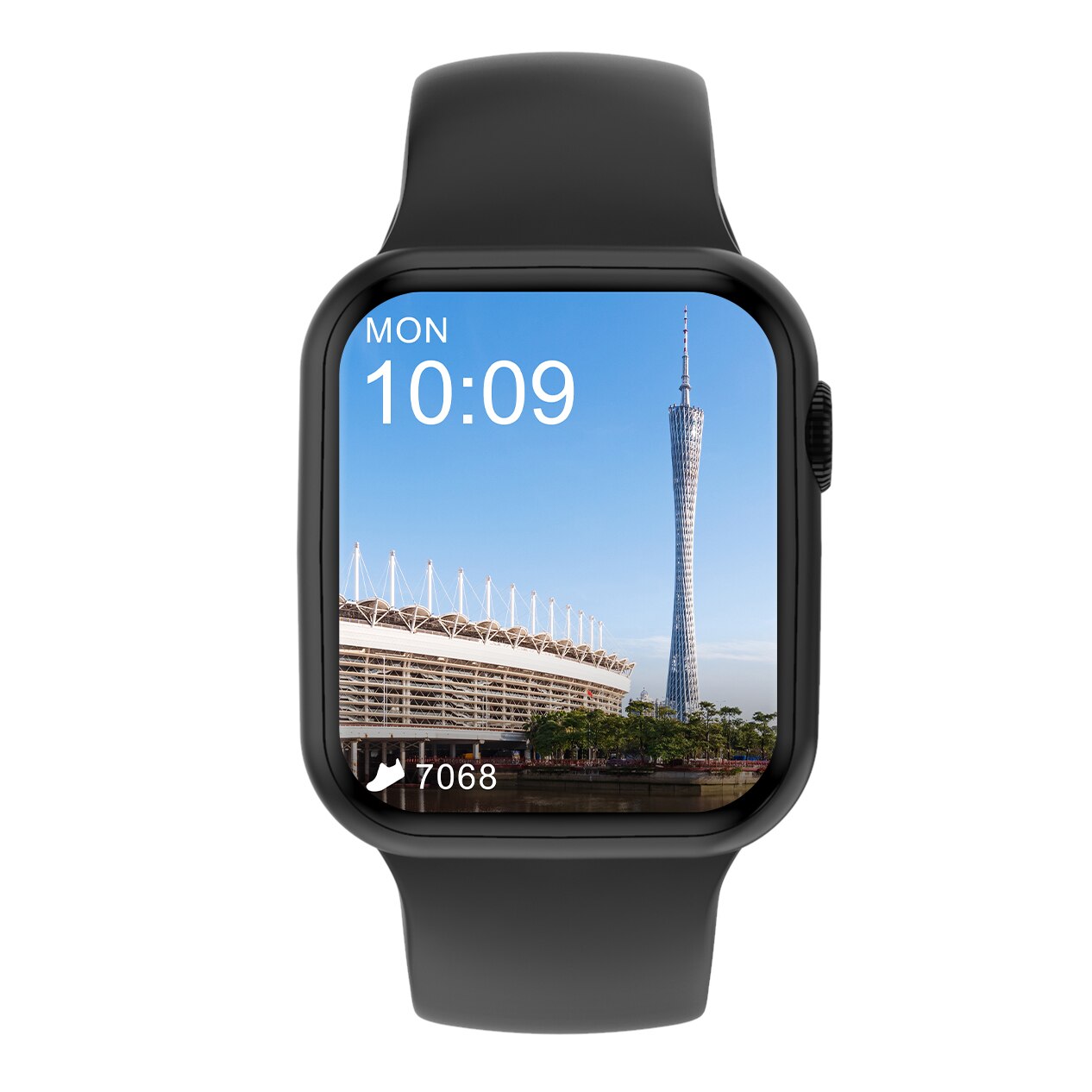 Unisex hodinky - Silikón Smartwatch-čierno Silikón 44 mm