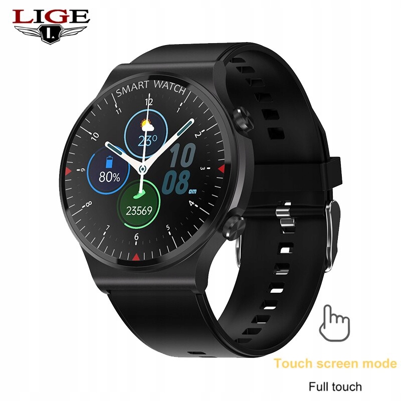 Unisex hodinky - Silikón Smartwatch-čierno