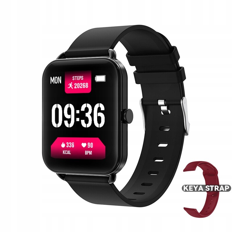 Unisex hodinky - Smartwatch Watch-Red s červenou farbou